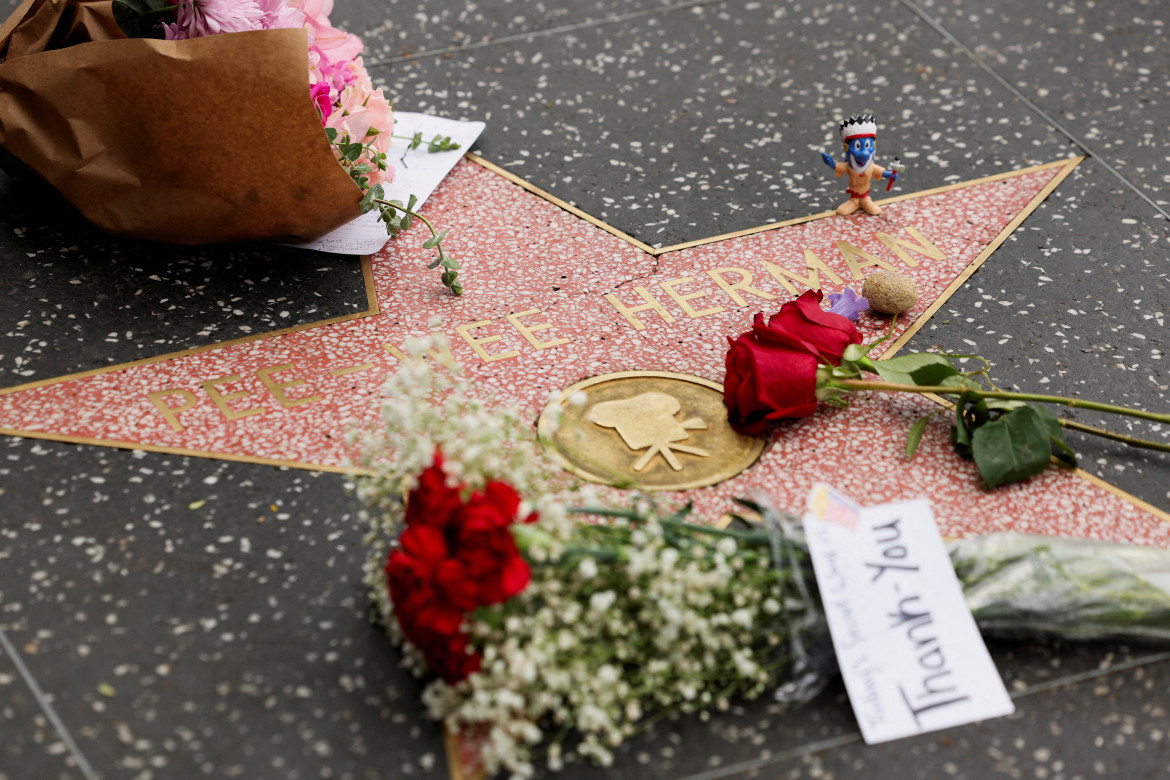 La estrella de Paul Reubens en Los Ángeles. Foto: Reuters.
