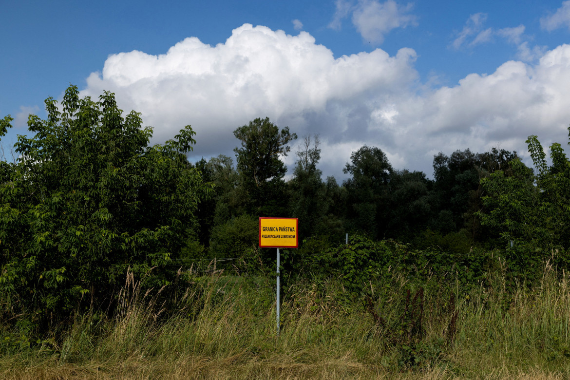 Frontera entre Bielorrusia y Polonia. Foto: REUTERS.