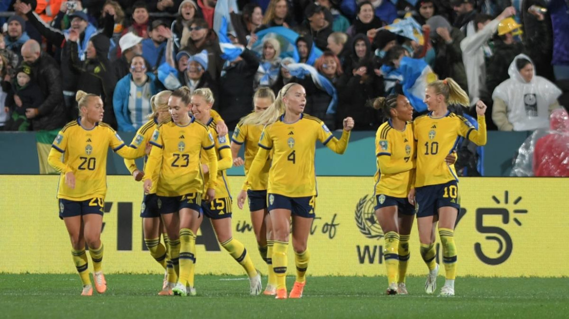 Selección argentina vs. Suecia, Fútbol femenino. Foto: Télam.