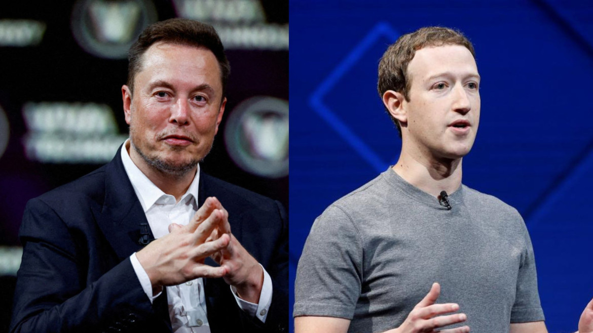 Mark Zuckerberg vs Elon Musk. Foto: Reuters