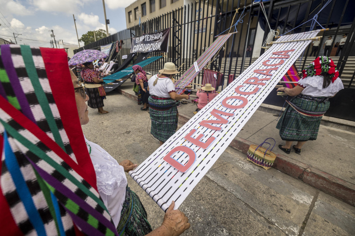 Manifestación de mujeres indígenas en Guatemala. Foto: EFE