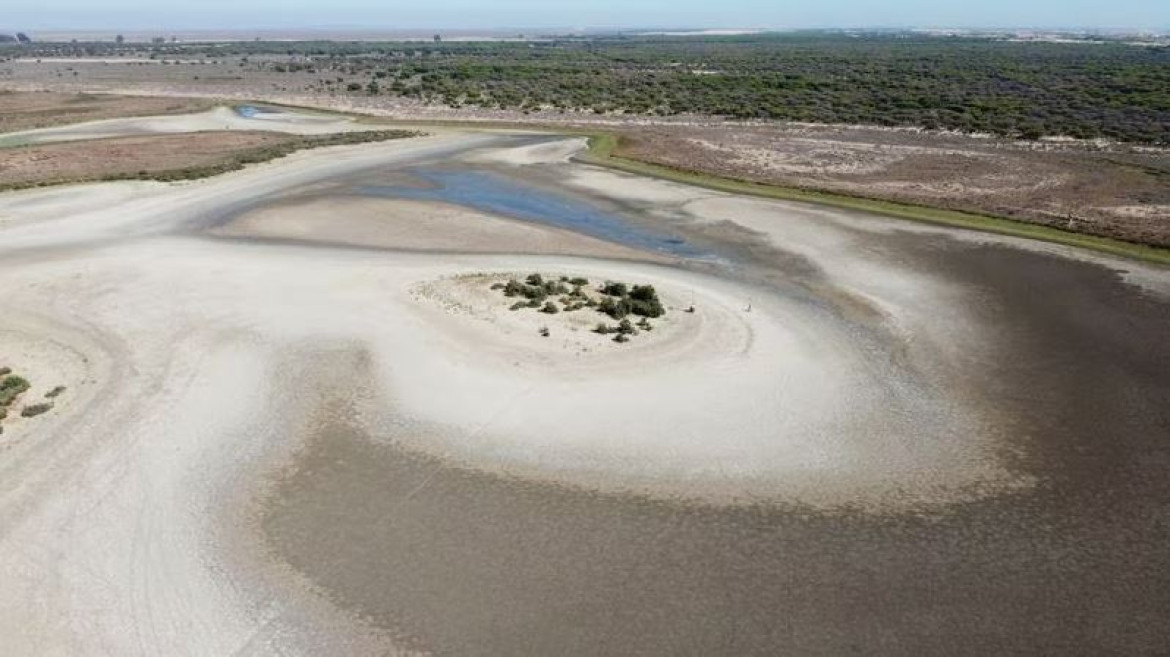 La laguna de Santa Olalla se secó por segundo año consecutivo. Foto: Reuters.