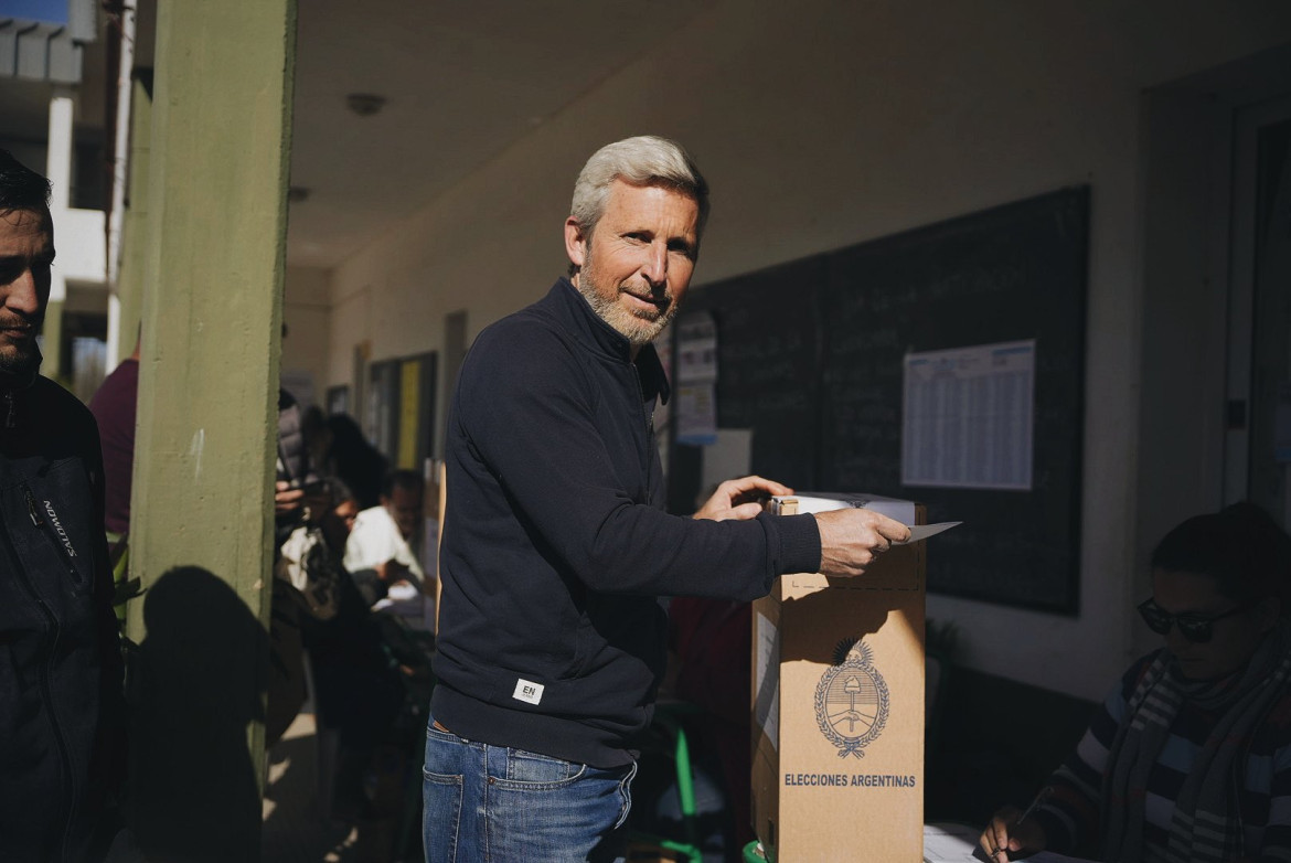 Votación de Rogelio Frigerio en Entre Ríos. Foto: @frigeriorogelio.