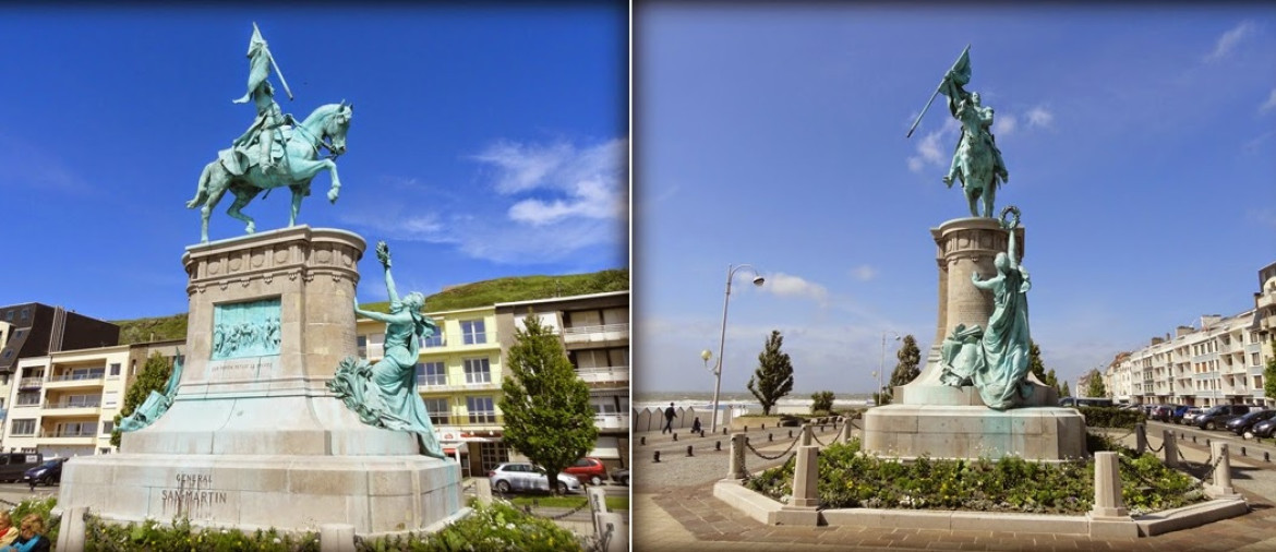 Estatua del General José de San Martín en Boulogne Sur-Mer. Foto: archivo Google.