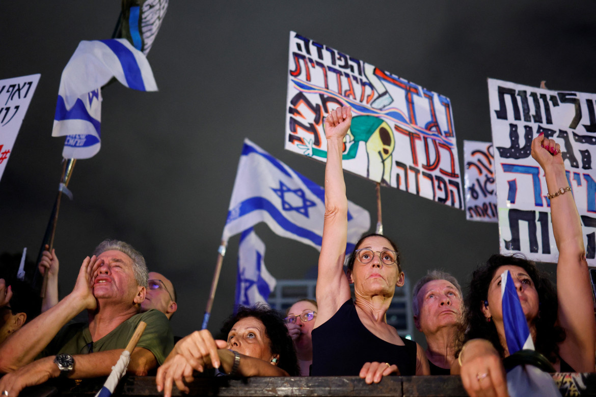 Impactante protesta en Israel. Foto: Reuters