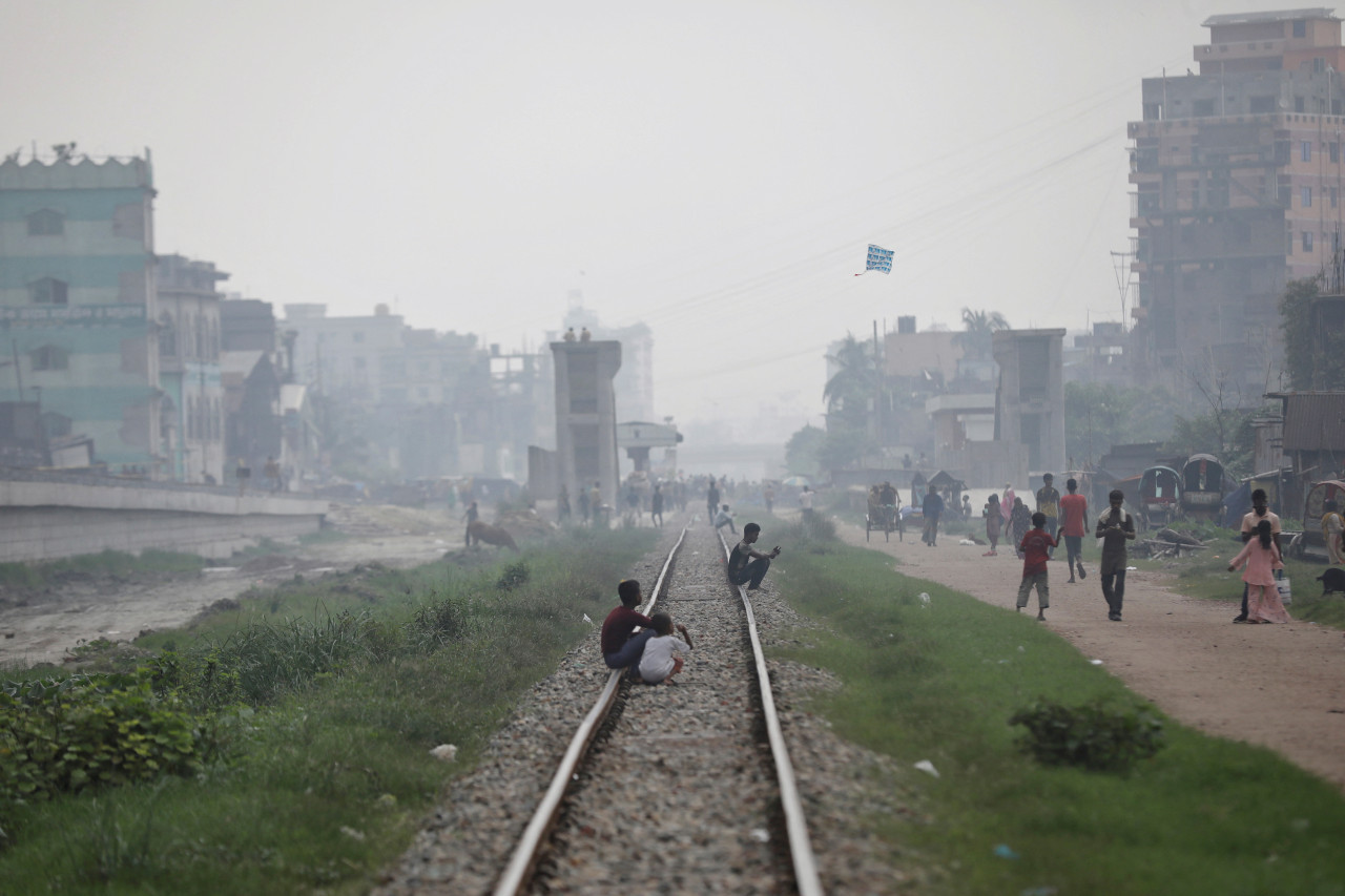 Aire contaminado en Bangladesh. Foto: Reuters.