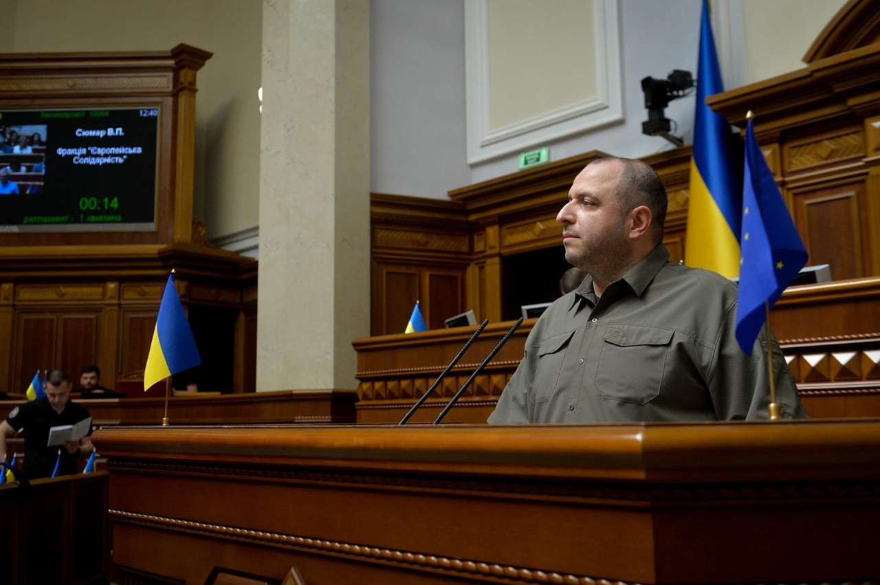 Rustem Umérov, ministro de Defensa de Ucrania. Foto: EFE.