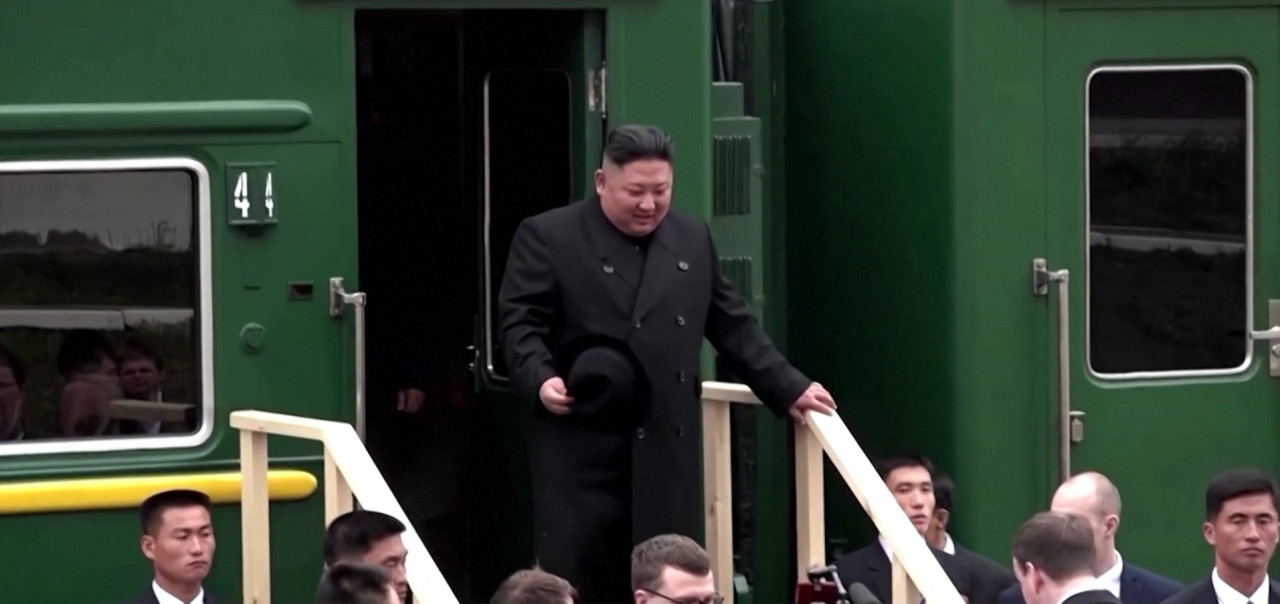 El misterioso tren de Kim Jong-un con el que viaja a Rusia. Foto: captura.