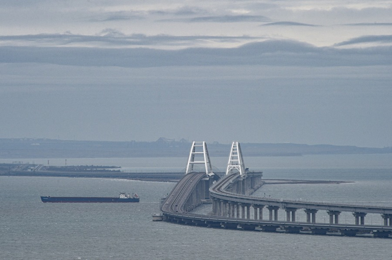 Puente en Crimea. Foto: EFE