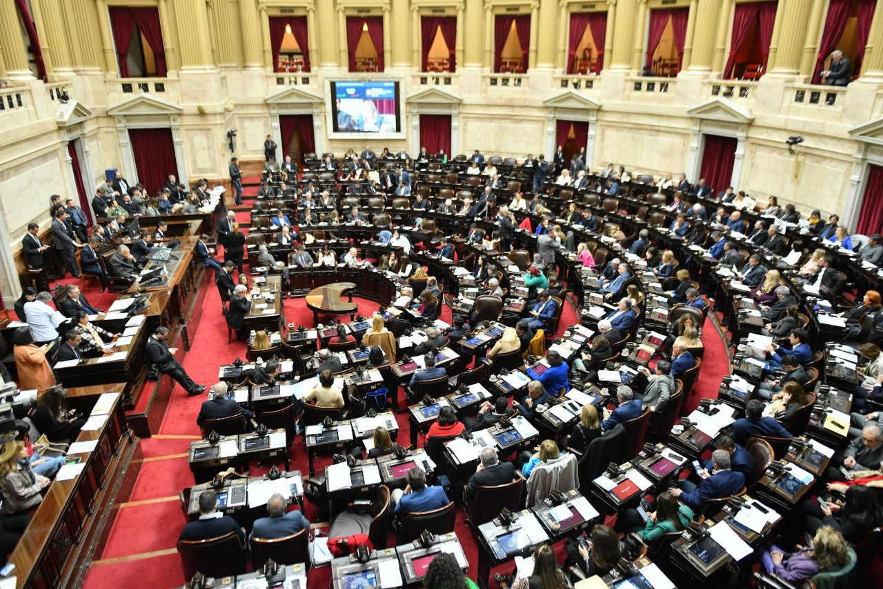 La Cámara de Diputados sesiona para discutir la reforma del Impuesto a las Ganancias. Foto: NA.