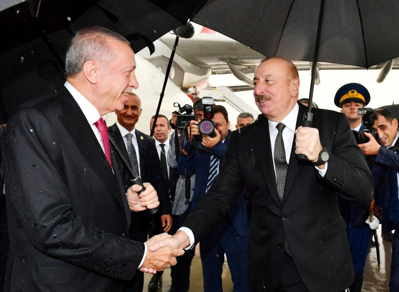 Alíev y Erdogan. Foto: Reuters.