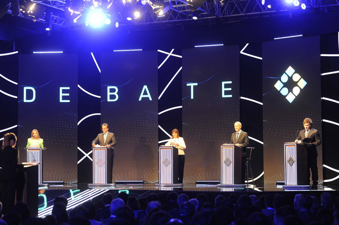 Debate presidencial. Foto: Télam.