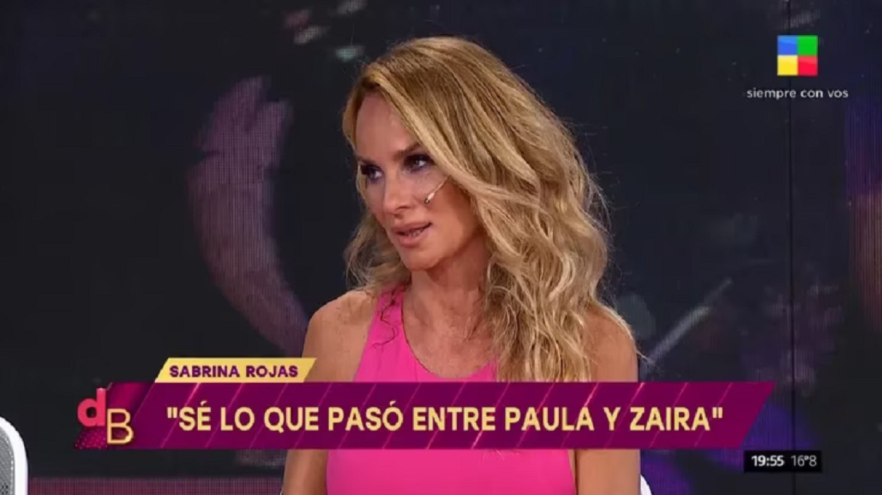 Declaraciones de Sabrina Rojas. Foto: América TV.