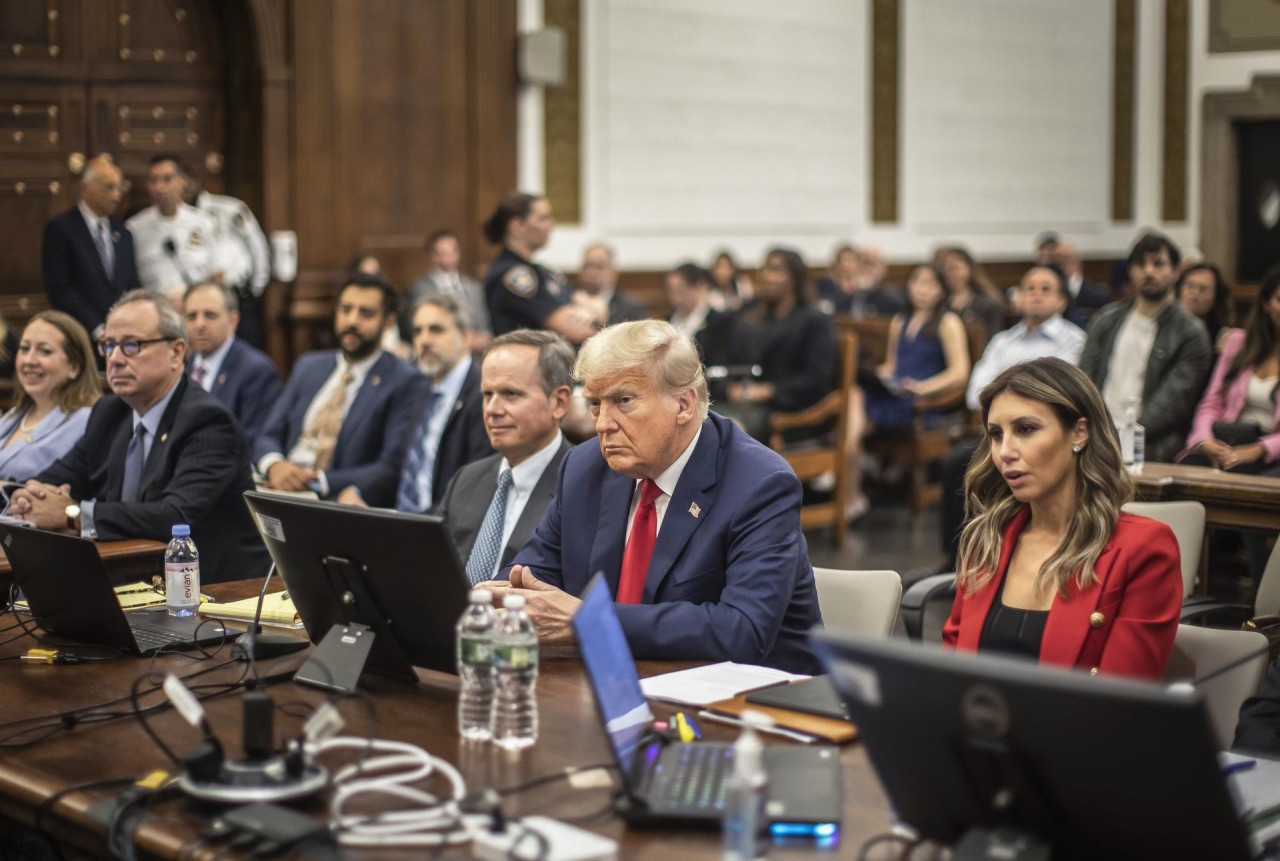 Juicio contra Donald Trump en Nueva York. Foto: EFE