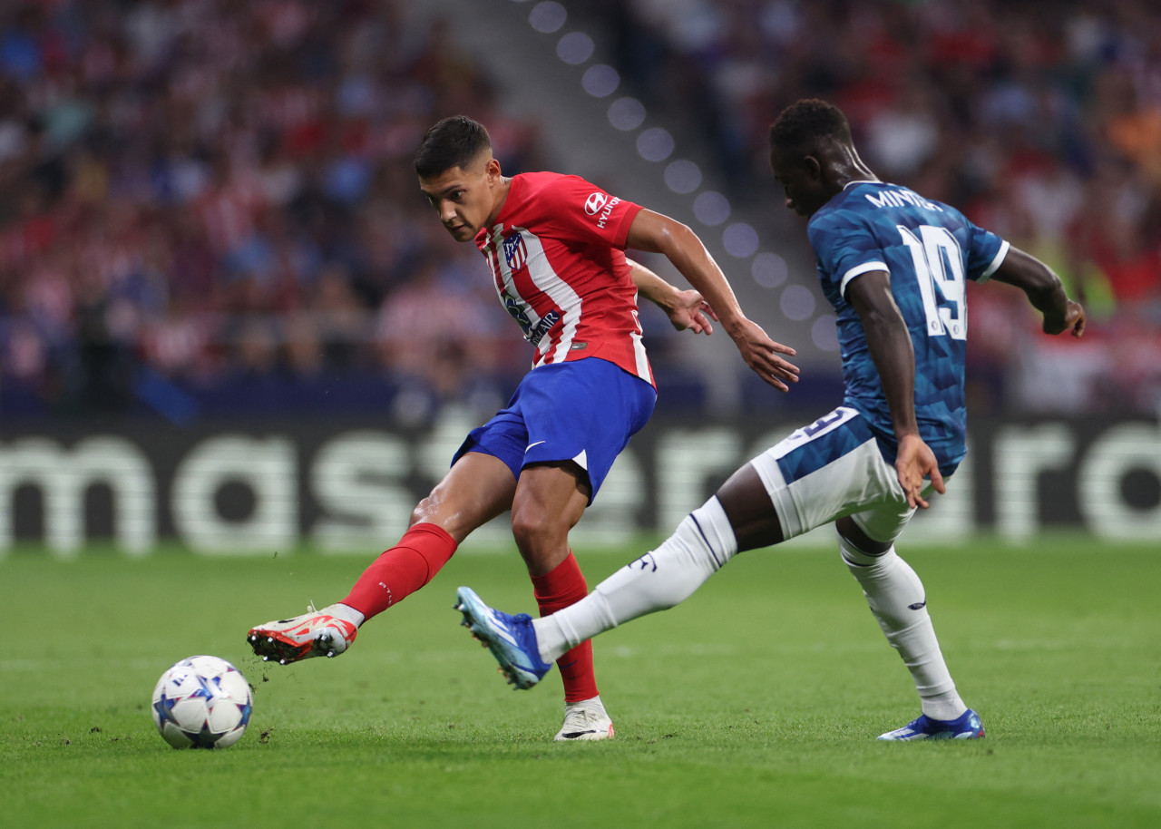 Nahuel Molina, Atlético Madrid, Champions League. Foto: Reuters