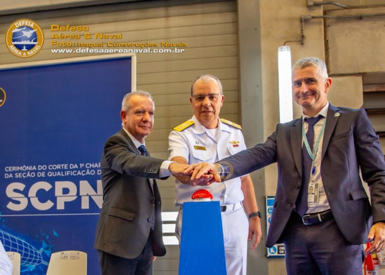 Autoridades de la Marina presentaron el submarino Alvaro Alberto. Foto: Defensa Aérea y Naval