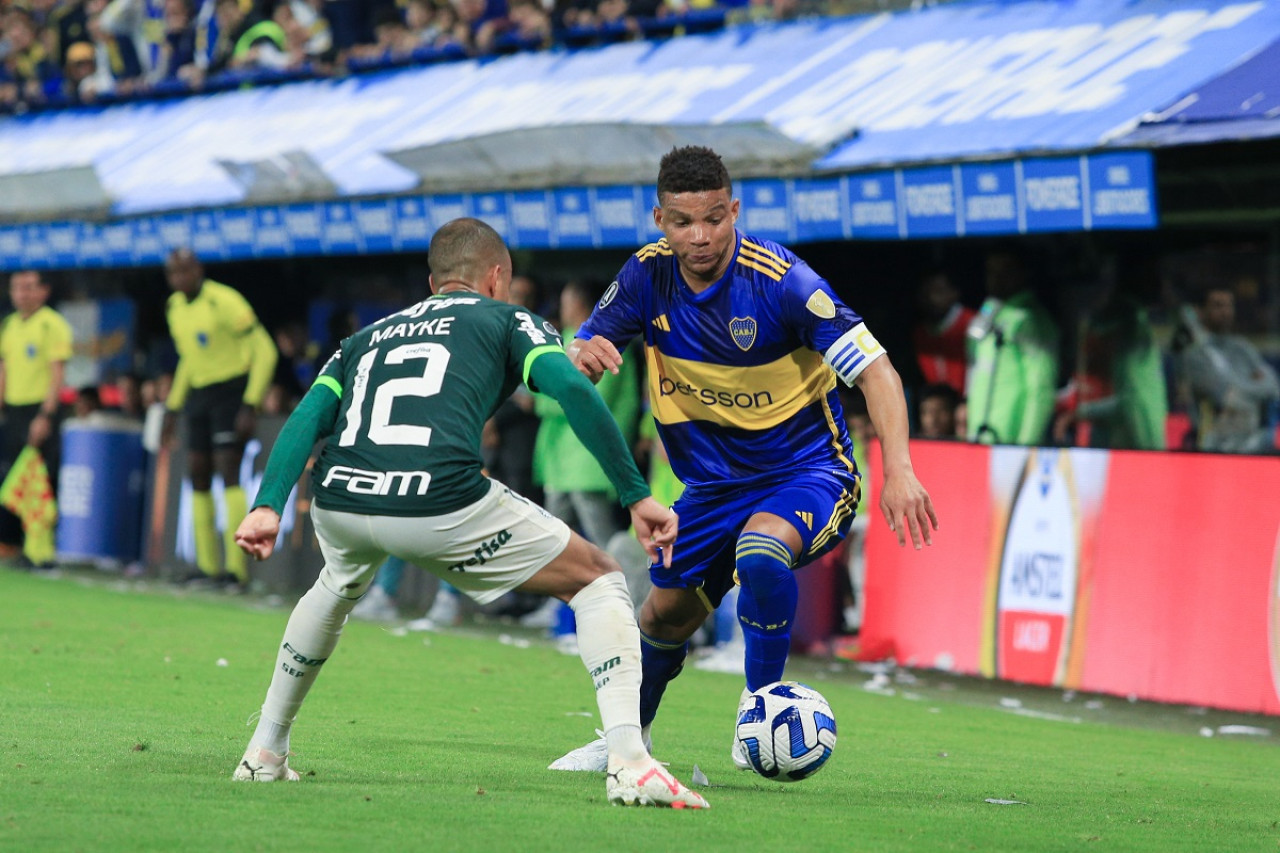 Frank Fabra; Boca vs. Palmeiras; Copa Libertadores. Foto: NA.