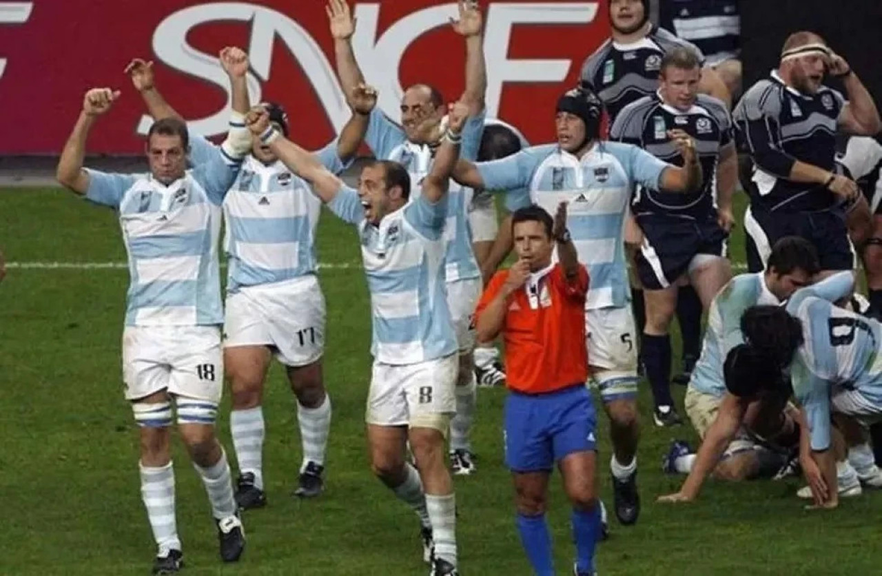 Los Pumas, Mundial de rugby 2007. Foto: NA.