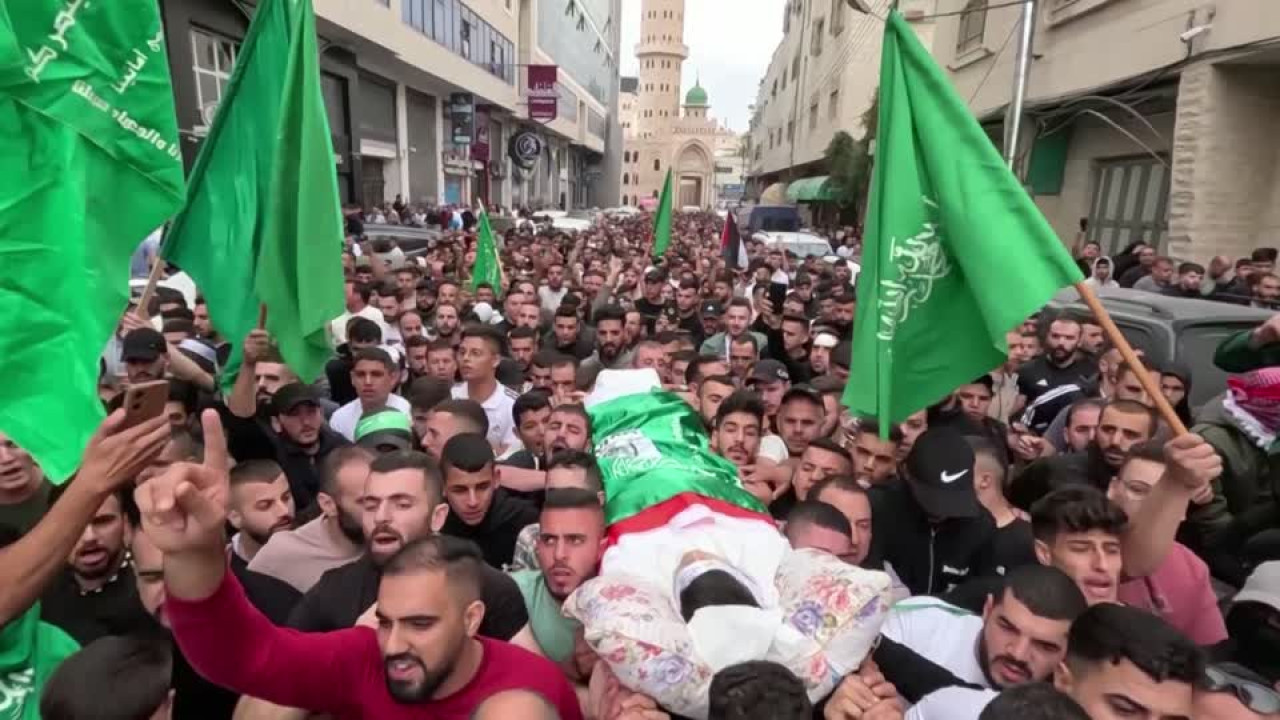 Velorio de palestino por miembros del Hamas. Foto: Reuters.