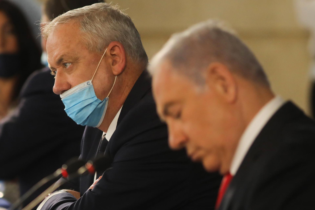 Benjamín Netanyahu y Benny Gantz. Foto: EFE.
