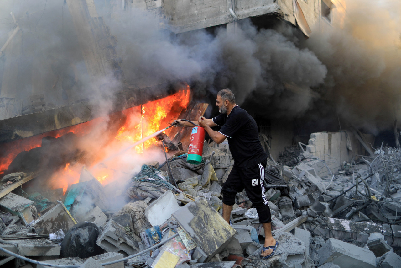 Bombardeos de Israel en Gaza. Foto: REUTERS.