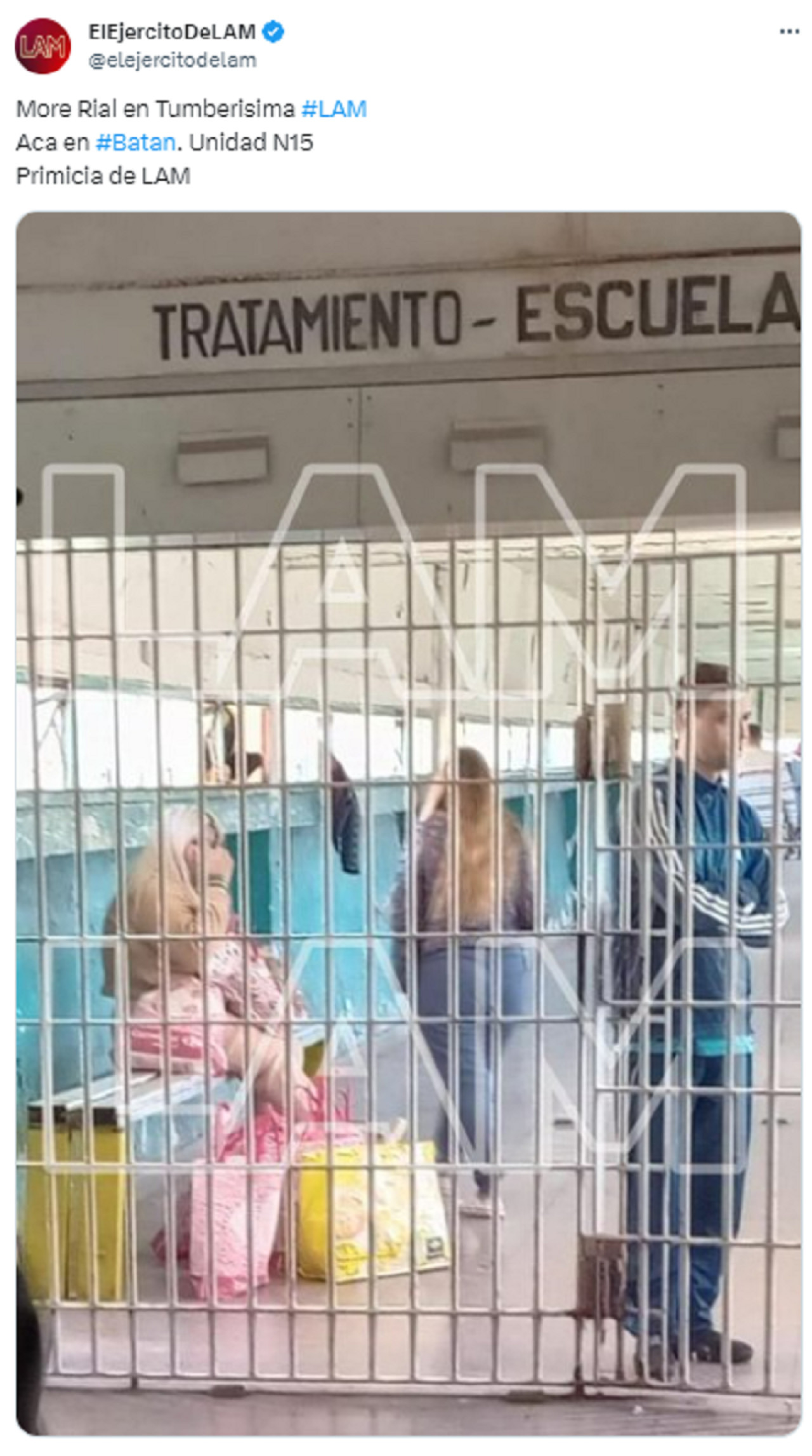 Morena Rial en la cárcel de Batán. Foto: LAM.