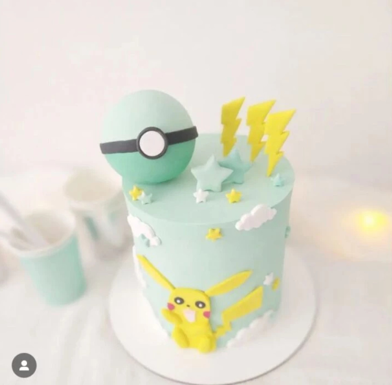 La torta de cumpleaños. Foto: Instagram.