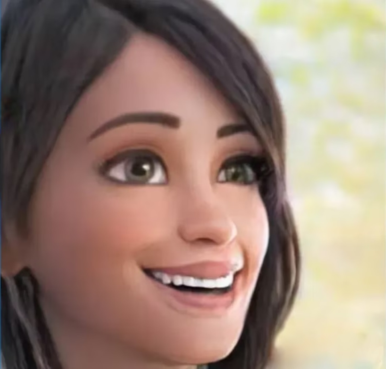 Antonela Roccuzzo como personaje de Pixar.