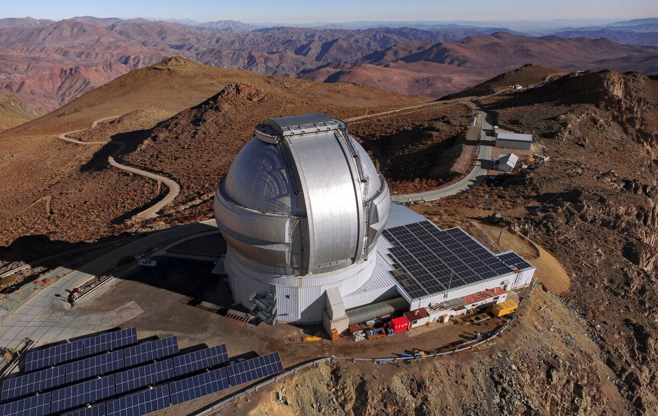 Telescopio Gemini Sur. Foto: International Gemini Observatory.
