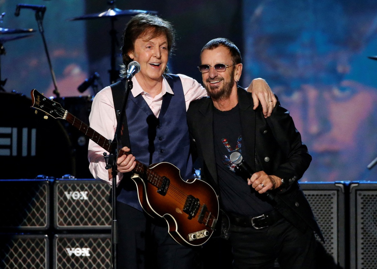 Paul McCartney y Ringo Starr en un homenaje de The Beatles. Foto: Reuters.