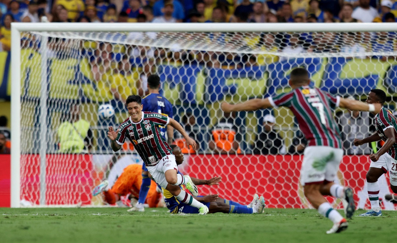Gol de Germán Cano; Boca vs. Fluminense; Copa Libertadores. Foto: Reuters.