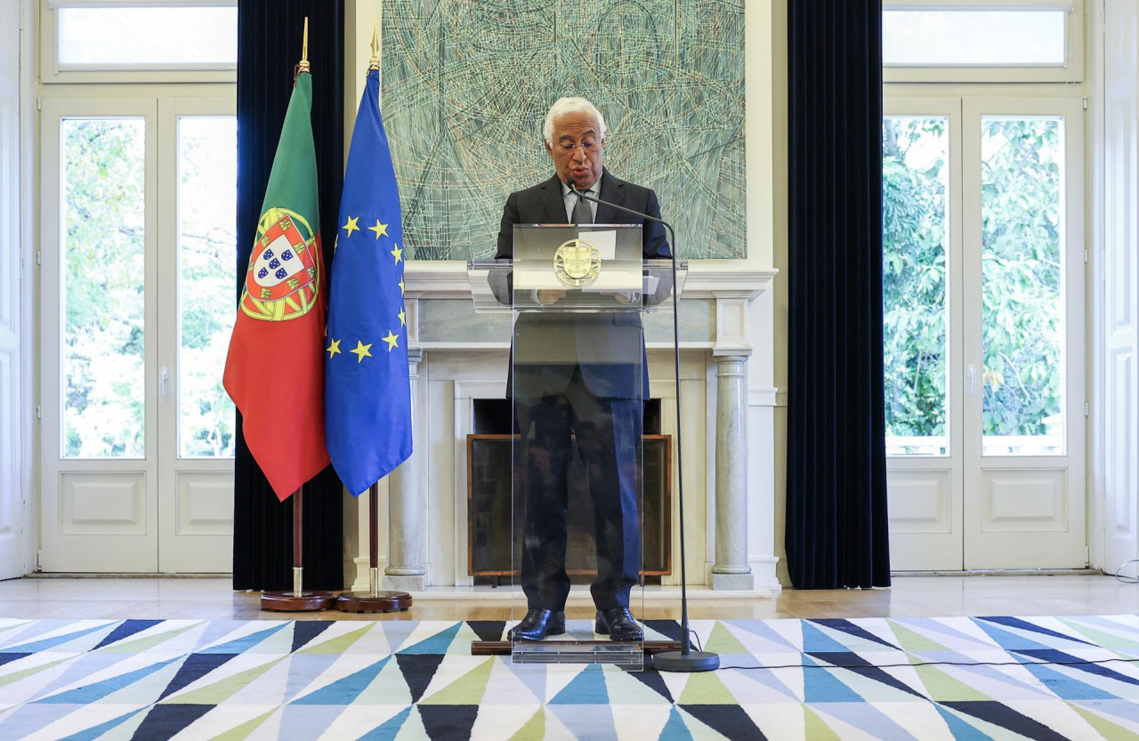 António Costa, primer ministro portugués, anunció su renuncia. Foto: EFE.