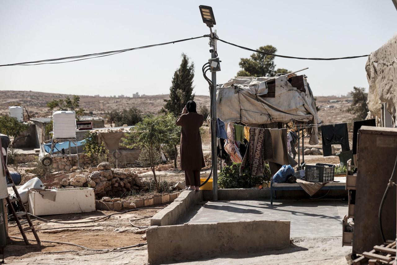 Aldea en Cisjordania resiste la llegada de colonos israelíes. Foto: EFE.