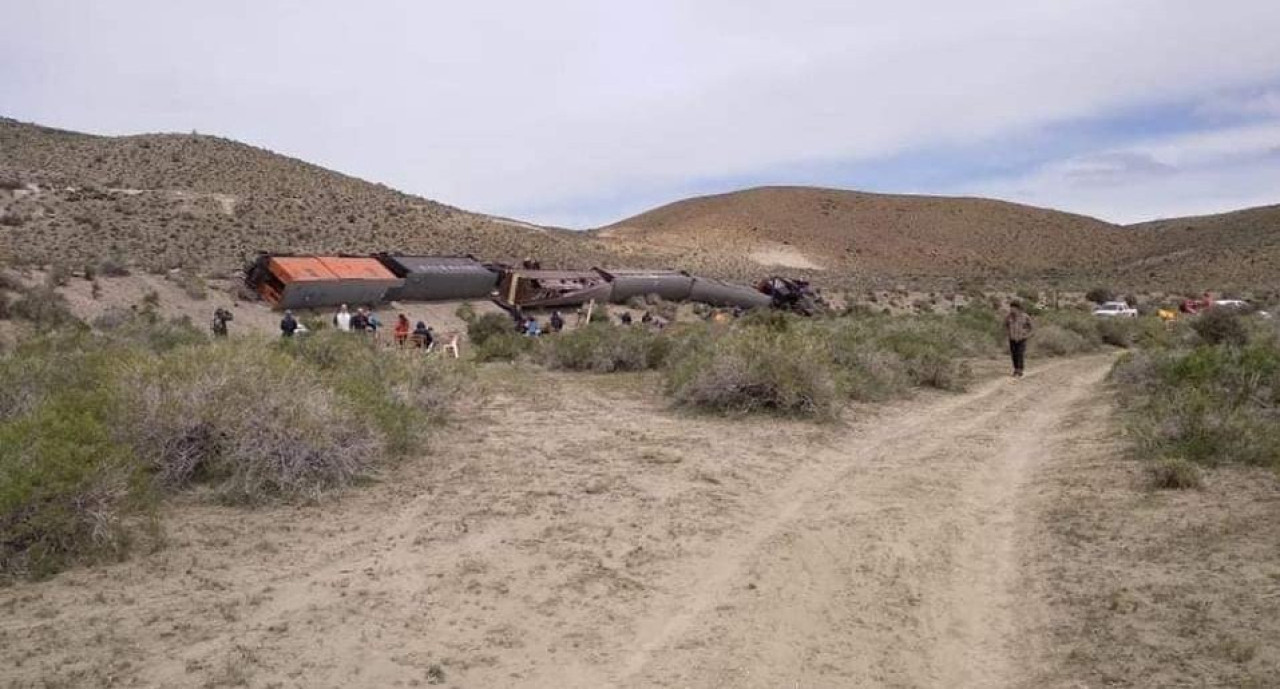 Descarriló el histórico tren La Trochita. Foto: redes sociales