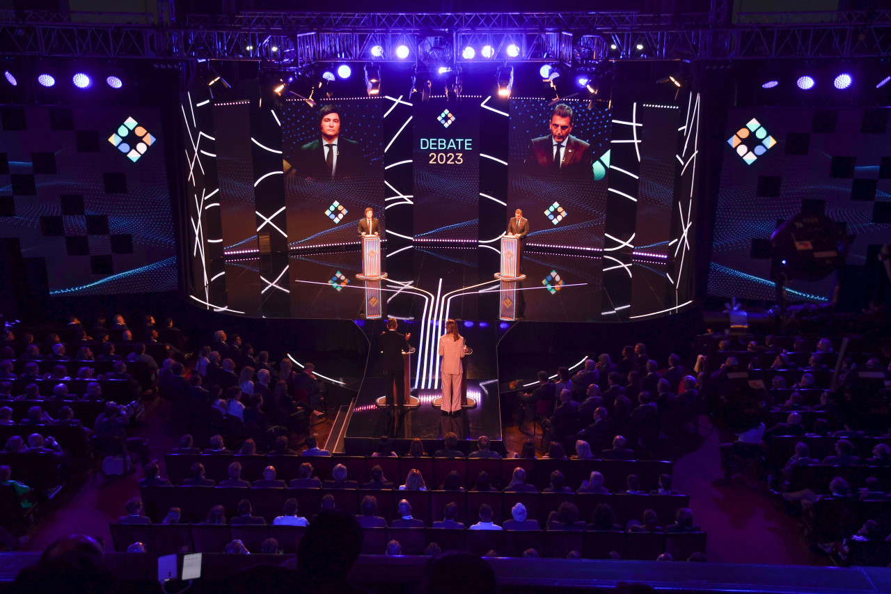 Debate presidencial 2023. Foto: NA.
