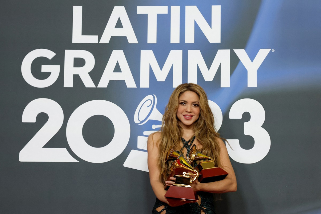 Shakira se llevó tres Latin Grammy. Foto: Reuters.