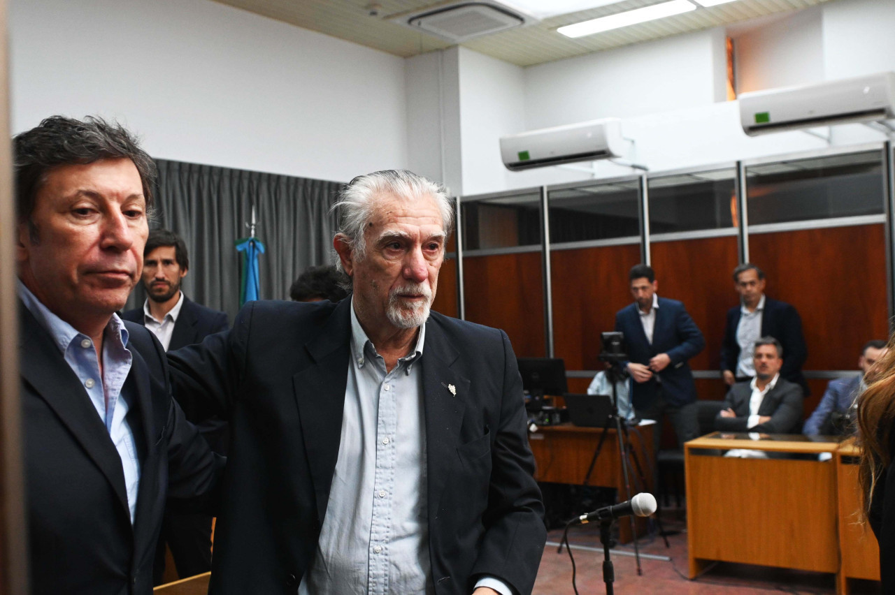 Federico Storani en el juicio por la muerte de su hijo. Foto: Telam.