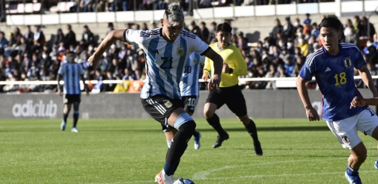 La Selección Argentina Sub 23 cayó ante Japón en un amistoso. Foto: Prensa Selección