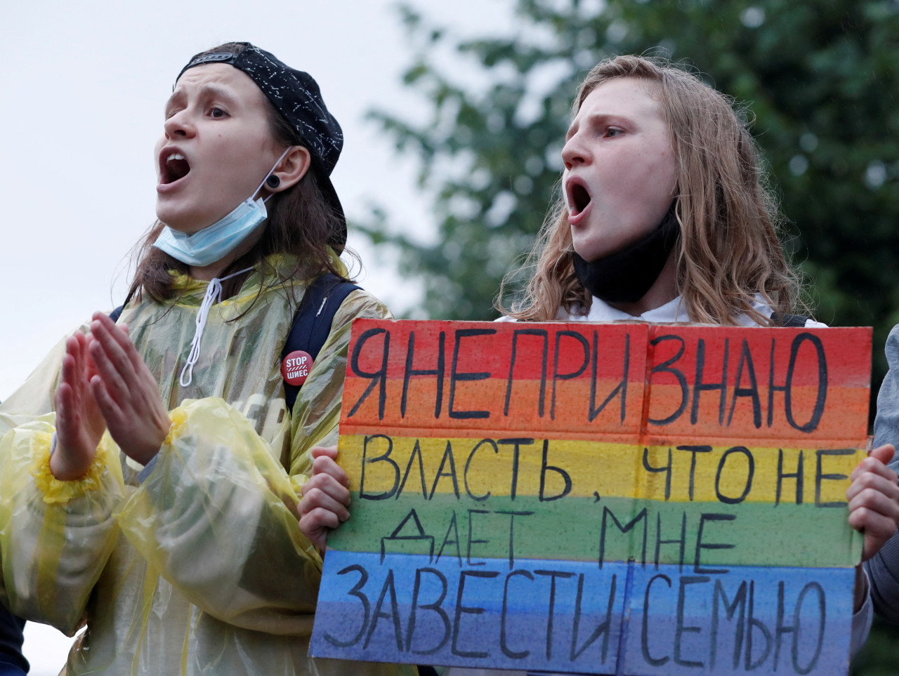 Personas protestan contra las enmiendas a la Constitución rusa en Moscú. Reuters