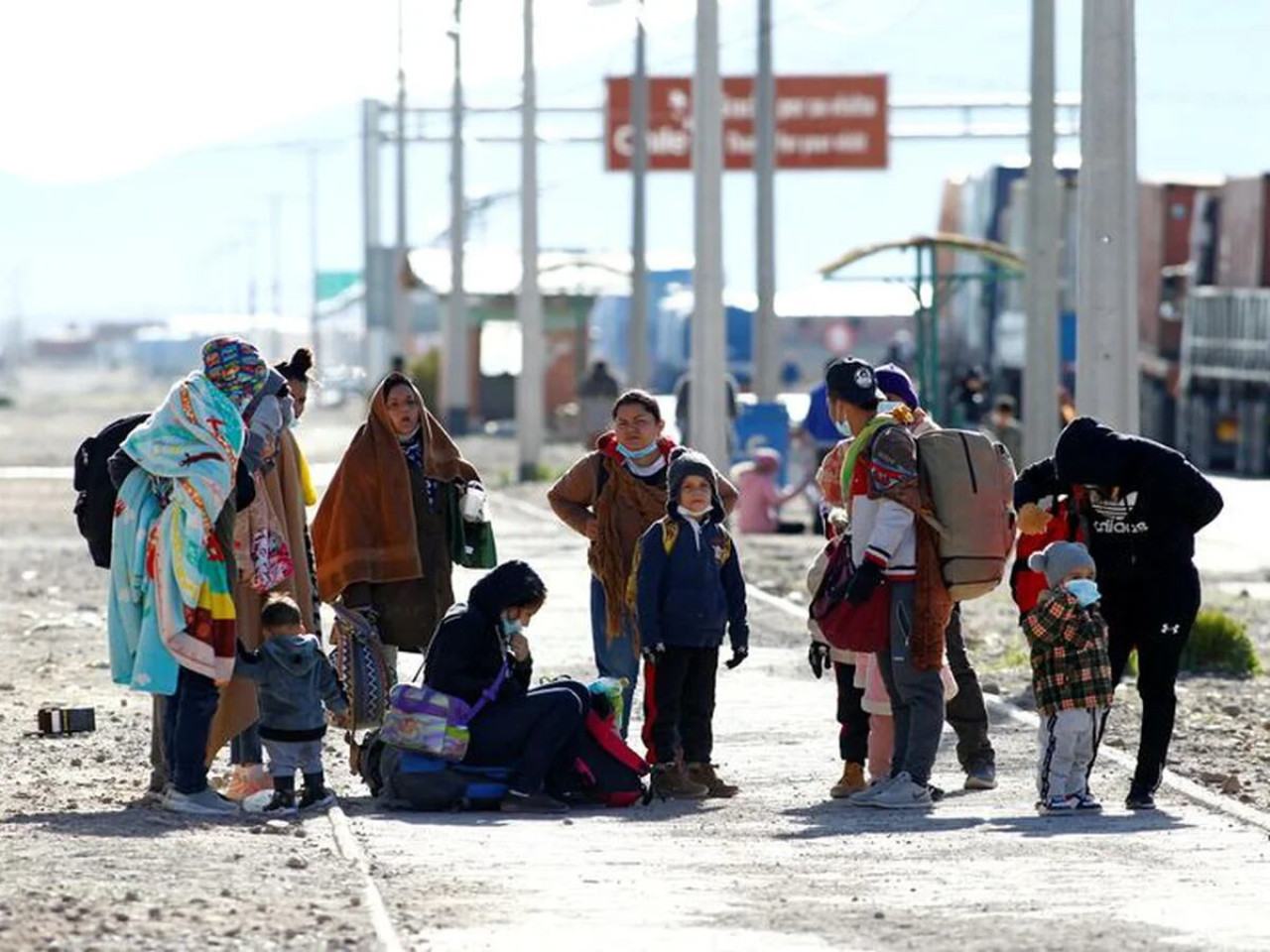 Crisis migratoria en Chile. Foto: EFE