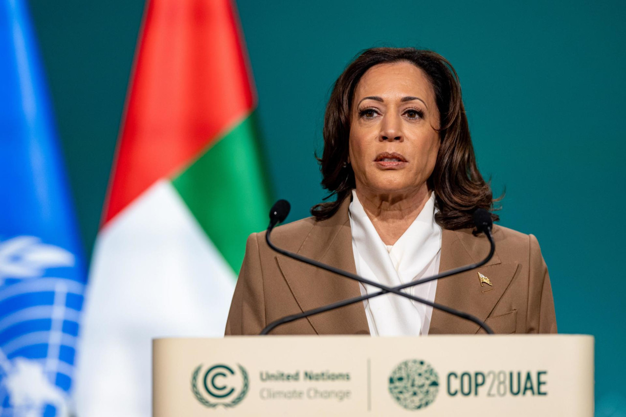 La vicepresidenta de Estados Unidos, Kamala Harris, prometió en la COP28 que su país aportará 3.000 millones de dólares al Fondo Verde del Clima.