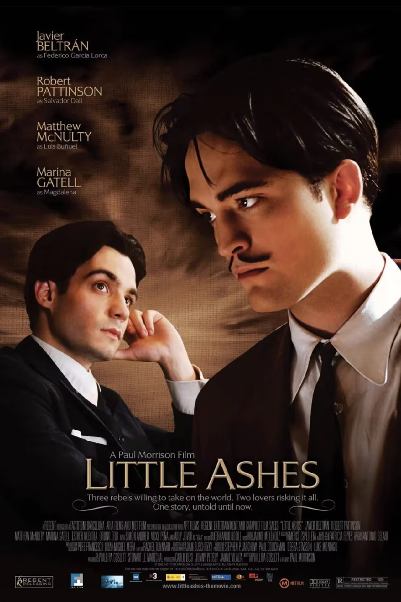 "Little ashes" se estrenó en 2008 y fue protagonizada por Pattinson. Foto: IMDb.