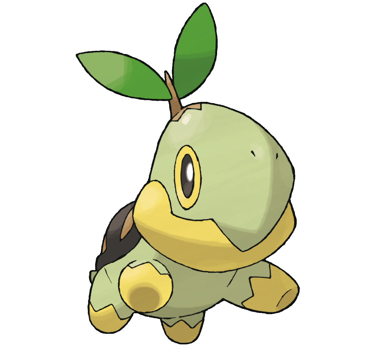 Turtwig, el pokémon tipo planta en el que se inspiraron para bautizar al fósil. Foto: Wikidex.