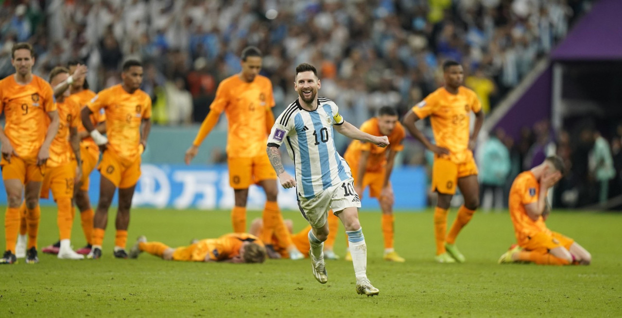 Lionel Messi, Argentina vs Países Bajos. Foto: Reuters