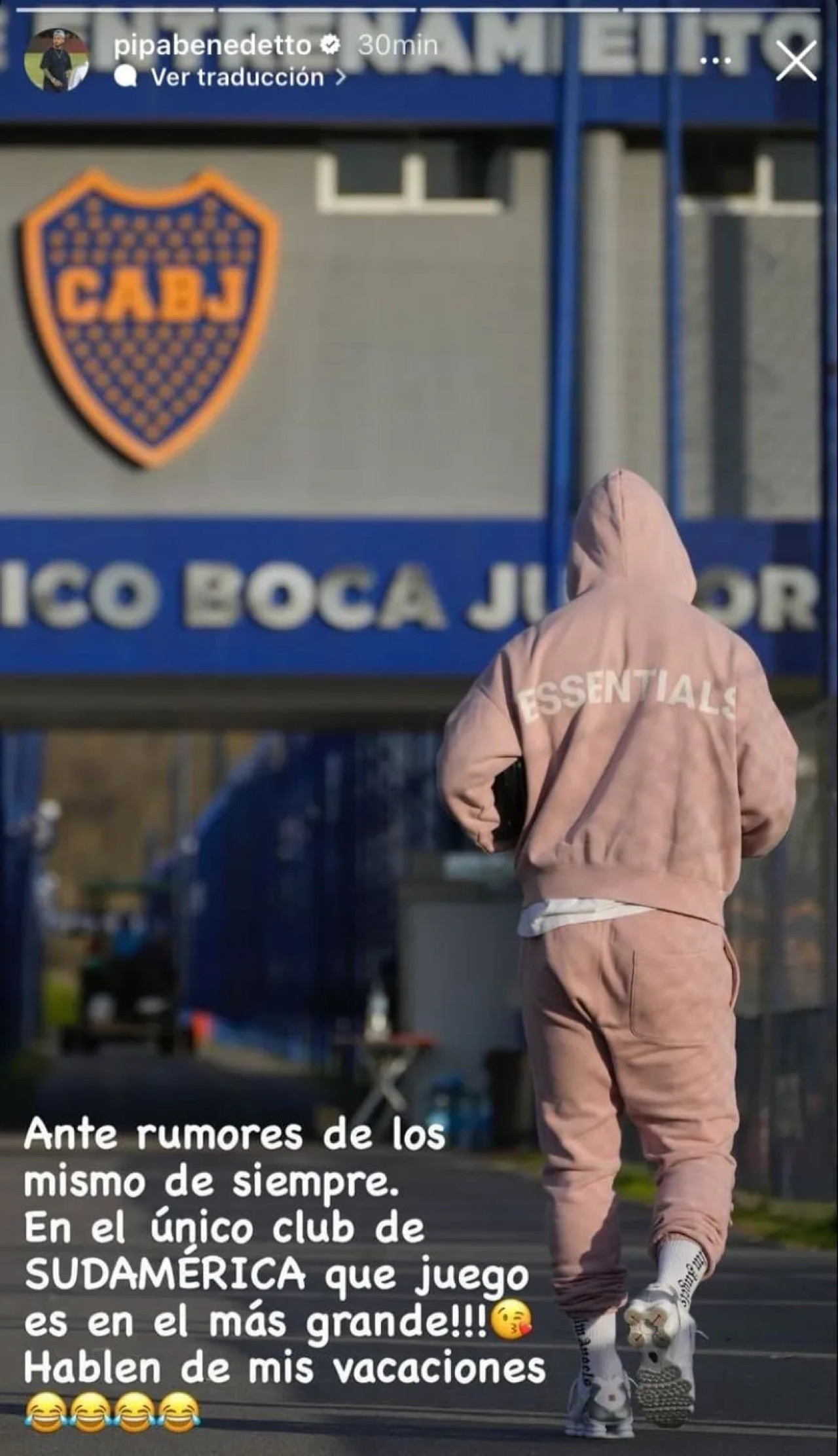 Darío Benedetto descartó marcharse de Boca. Foto: Instagram.