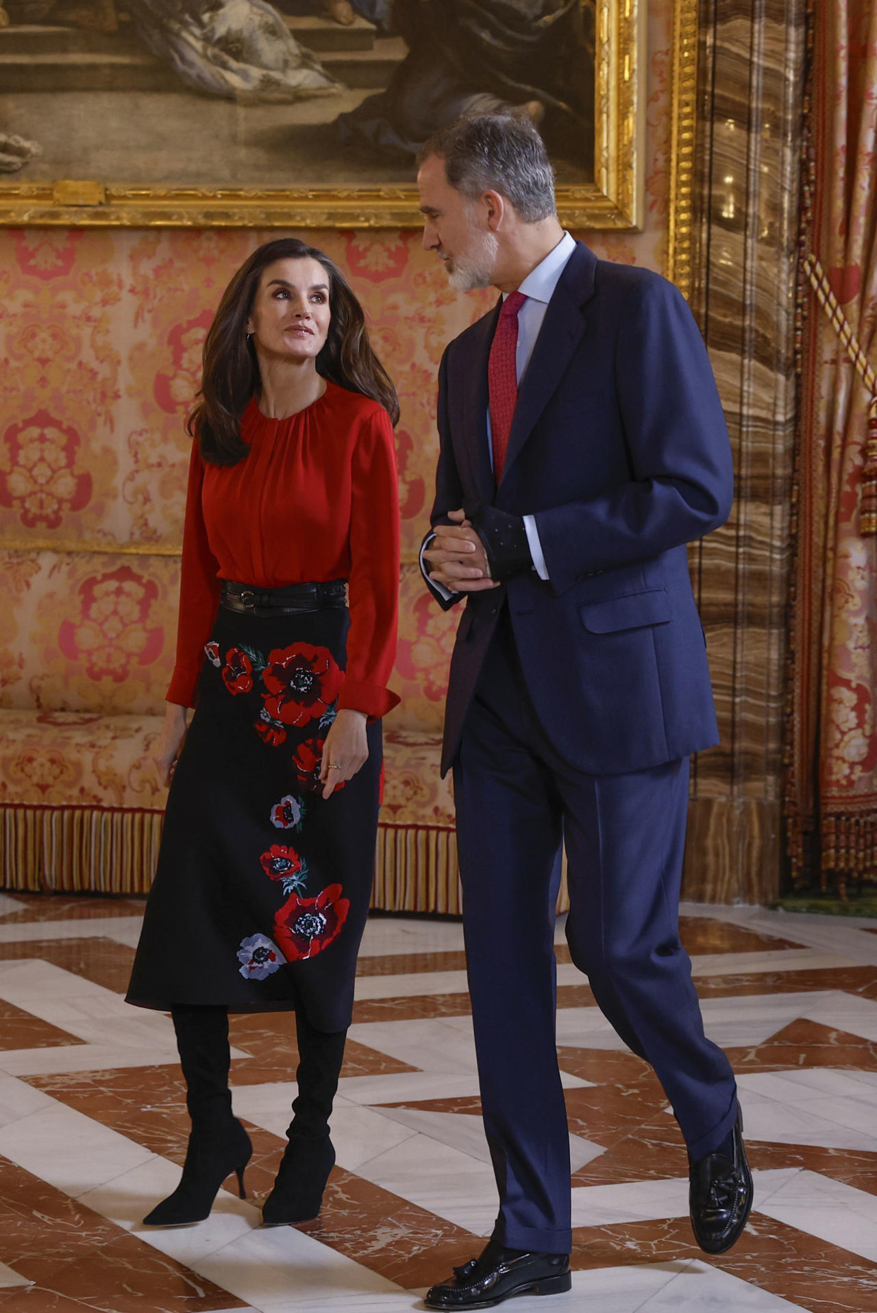 La Reina Letizia y el Rey Felipe VI. Foto: EFE.