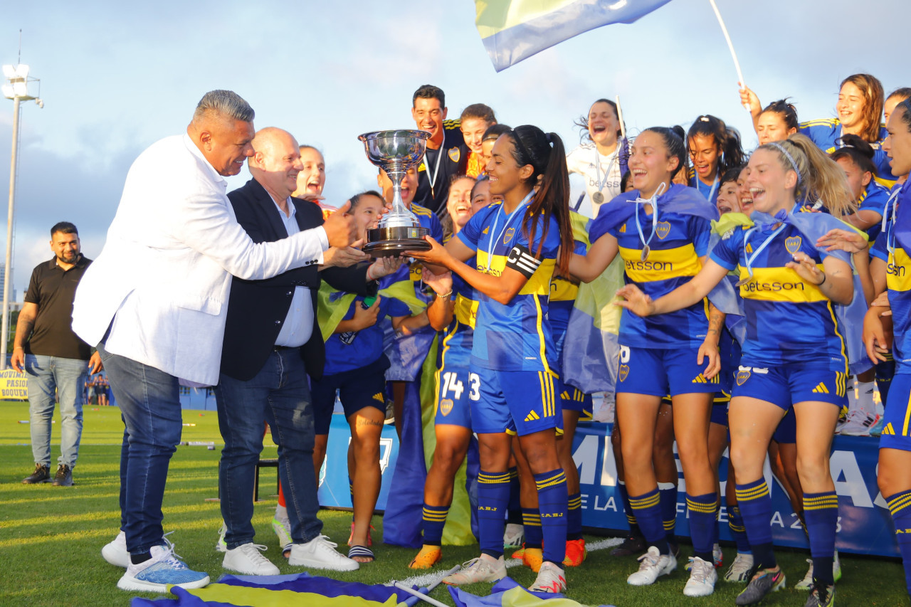 Boca campeón de la Copa Federal del fútbol femenino 2023. Foto: @BocaFutFemenino.