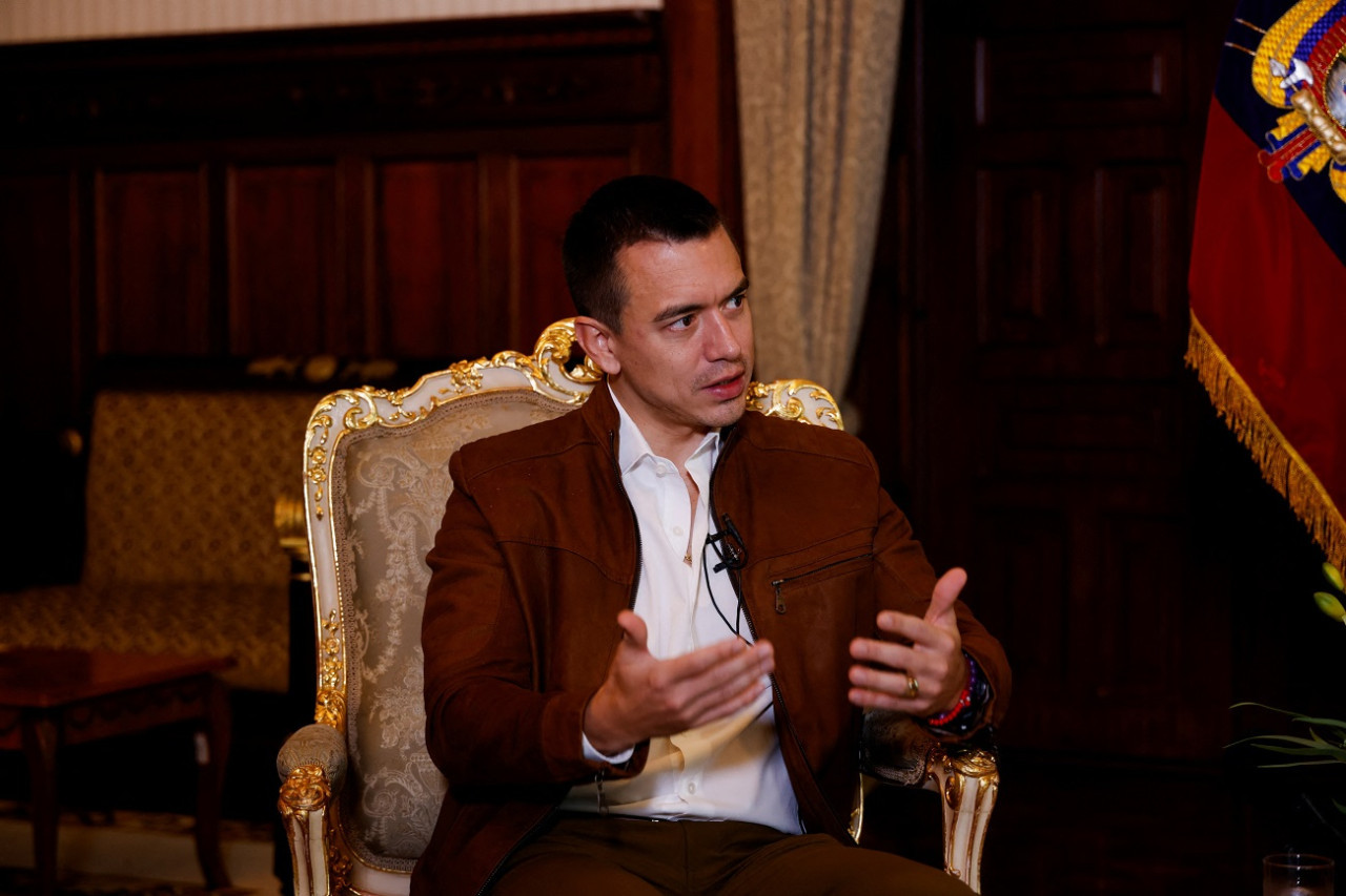 Daniel Noboa, presidente de Ecuador. Foto: Reuters