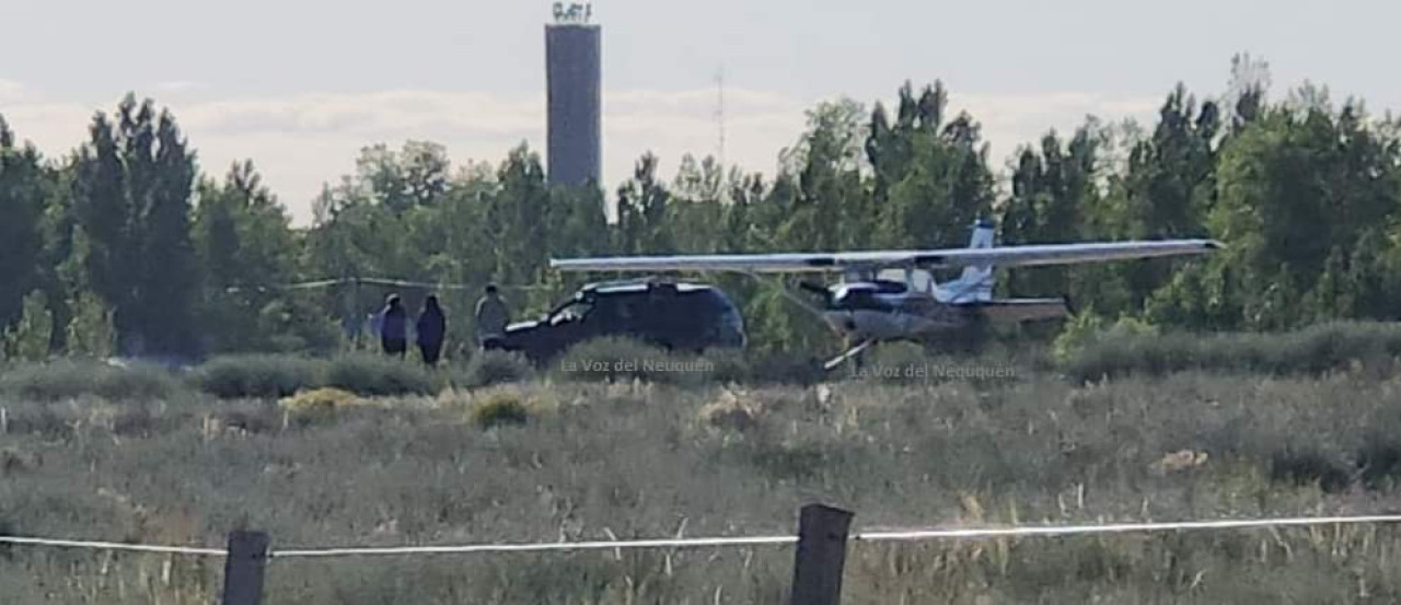 Una avioneta se estrelló en Neuquén. Foto: La Voz de Neuquén.