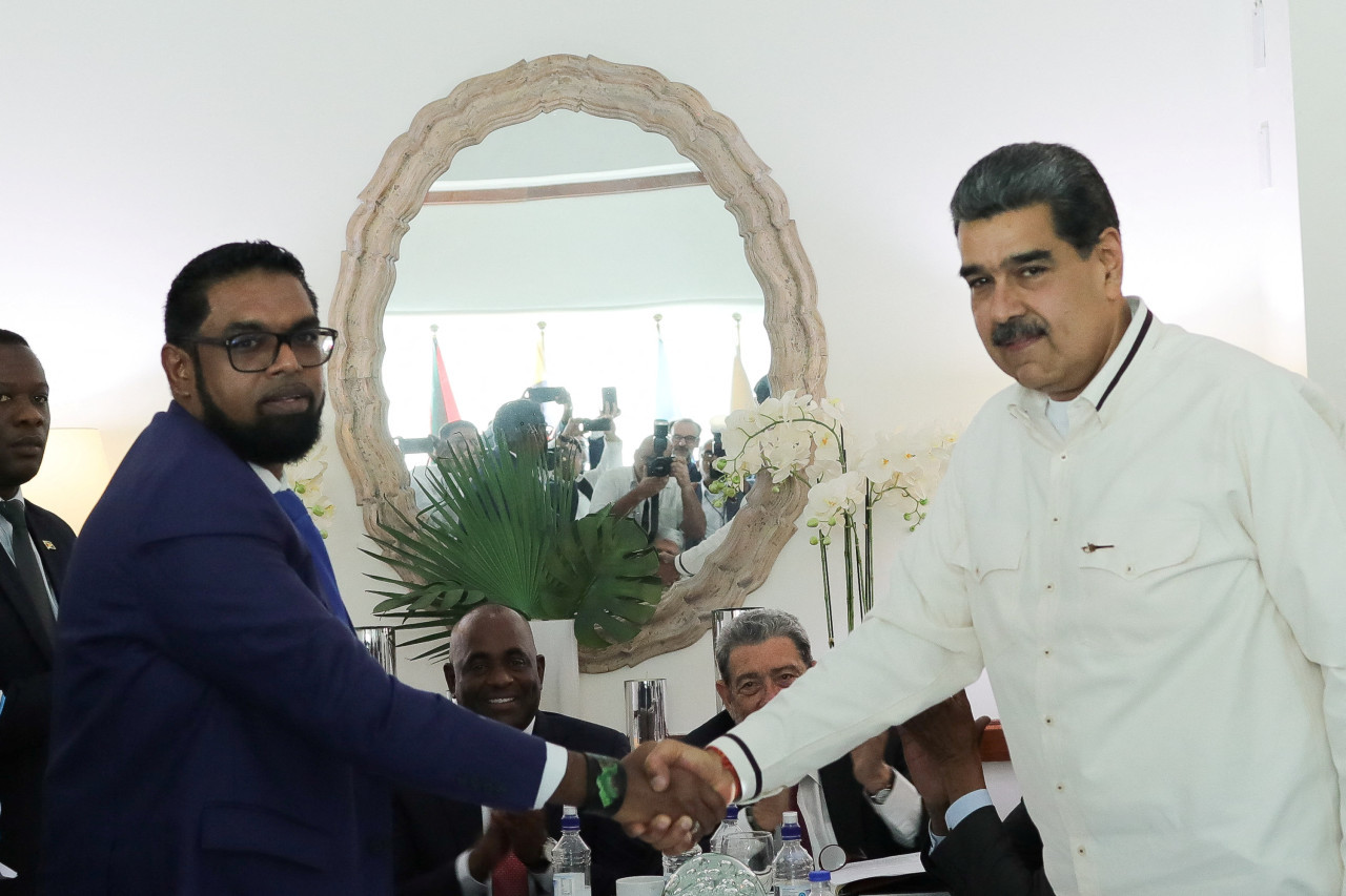 El acuerdo de "no conflicto" entre Venezuela y Guyana. Foto: Reuters